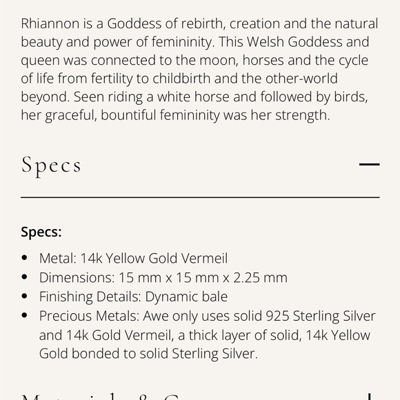 Awe Inspired Mini Rhiannon Gold Coin Pendant Necklace - Picture 4 of 5